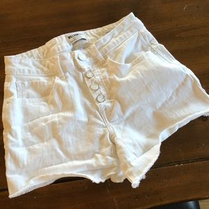 William Rast High-Rise White Shorts